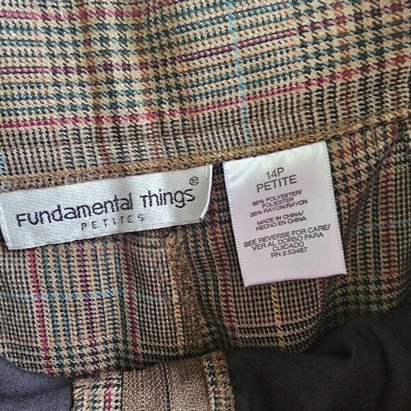 EUC LIKE NEW FUNDAMENTAL THINGS PETITES VINTAGE STYLE PLEATED TROUSERS SIZE 14P - Picture 15 of 16